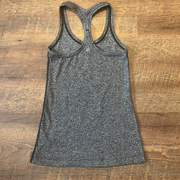 Lulu Lemon Racer Back Tank Heather Gray Size 6 - Picture 4 of 5